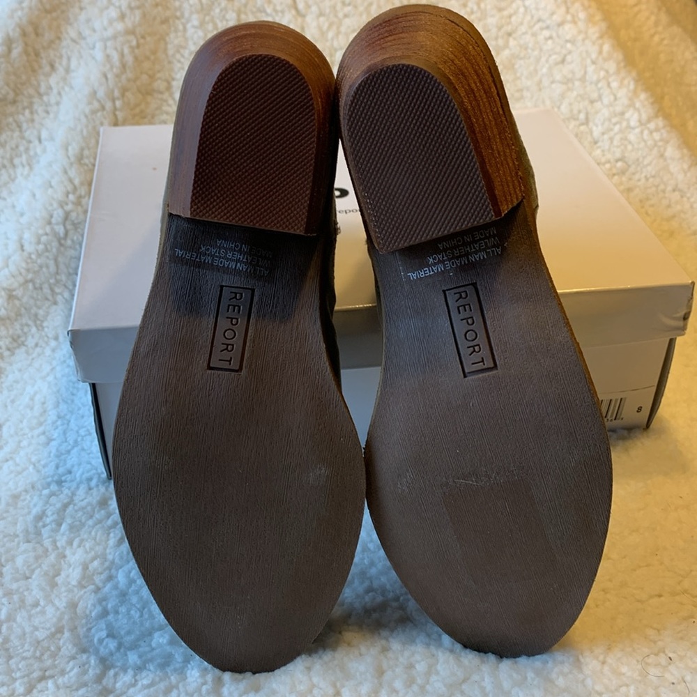 NIB Report Olive Color Booties. - Picture 4 of 5